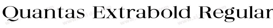 Quantas Extrabold Regular字体转换